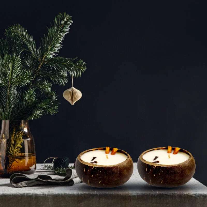 Coconut Shell Candle