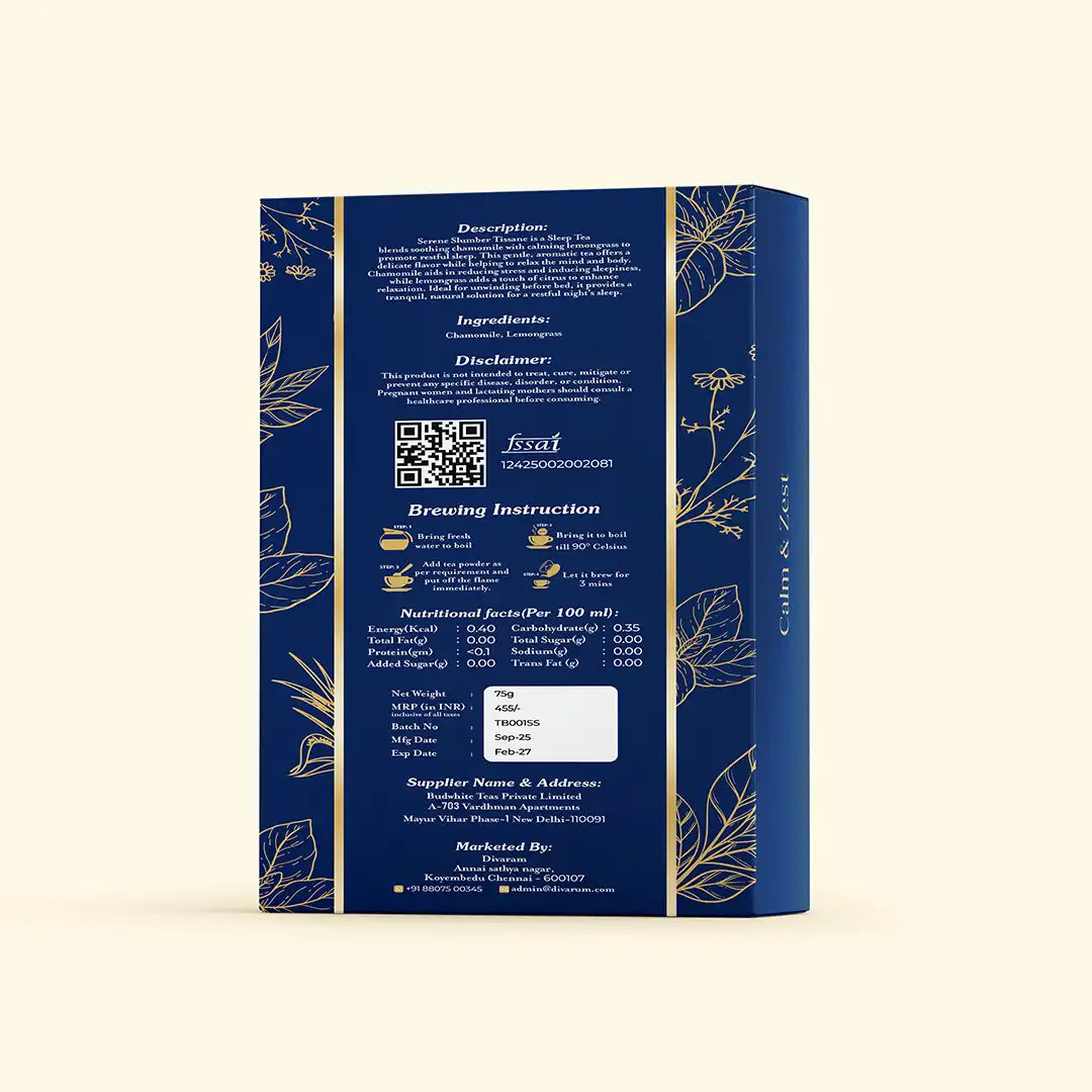 SERENE SLUMBER TISSANE BOX 75gm