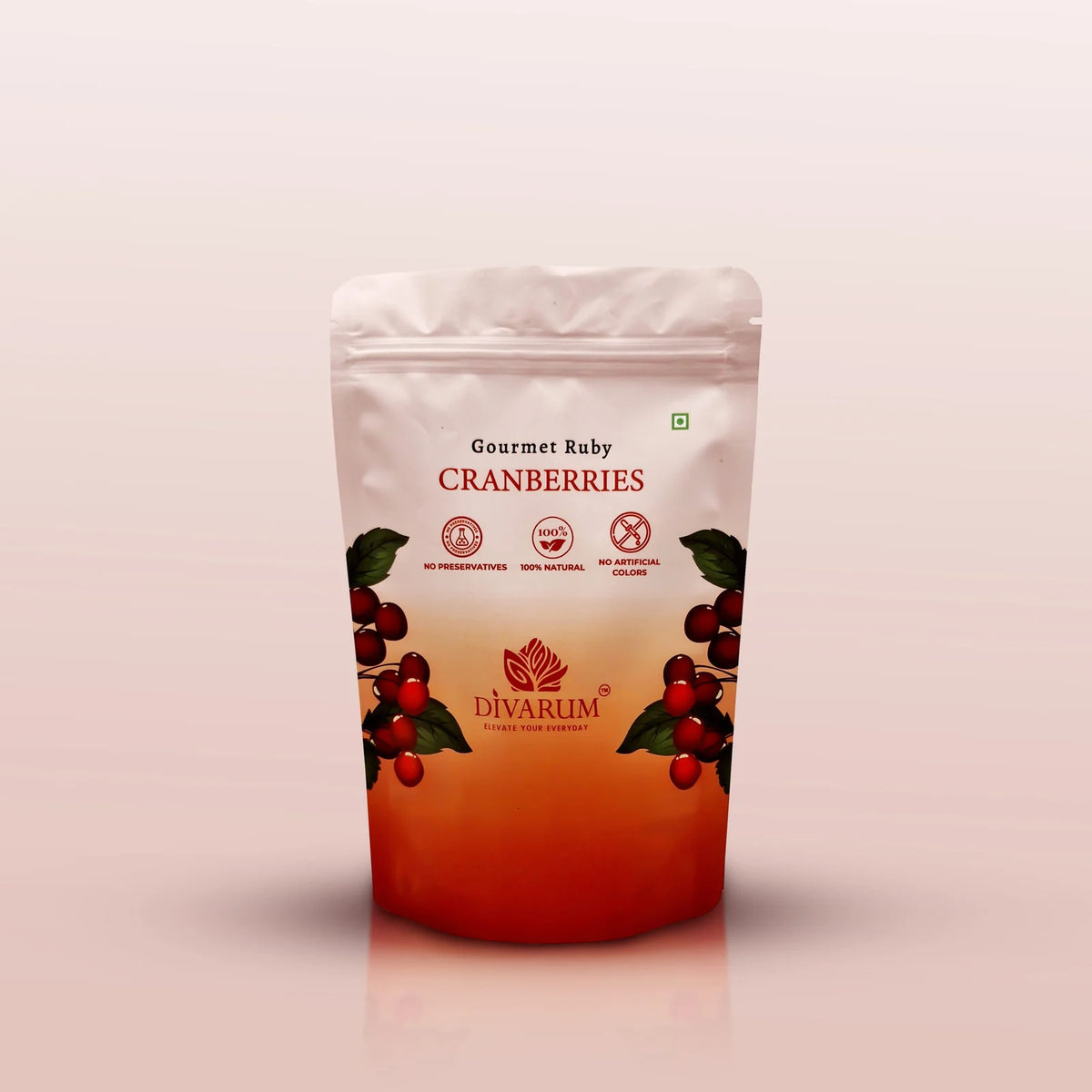 Divarum Dried Cranberries packaging
