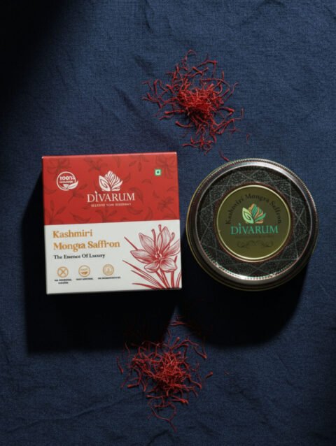 Saffron spice threads in bowl – Divarum premium saffron