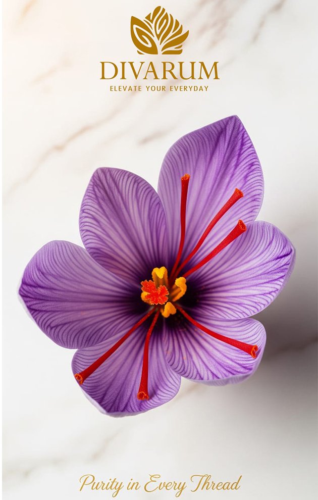 Saffron field and farmers harvesting crocus flowers